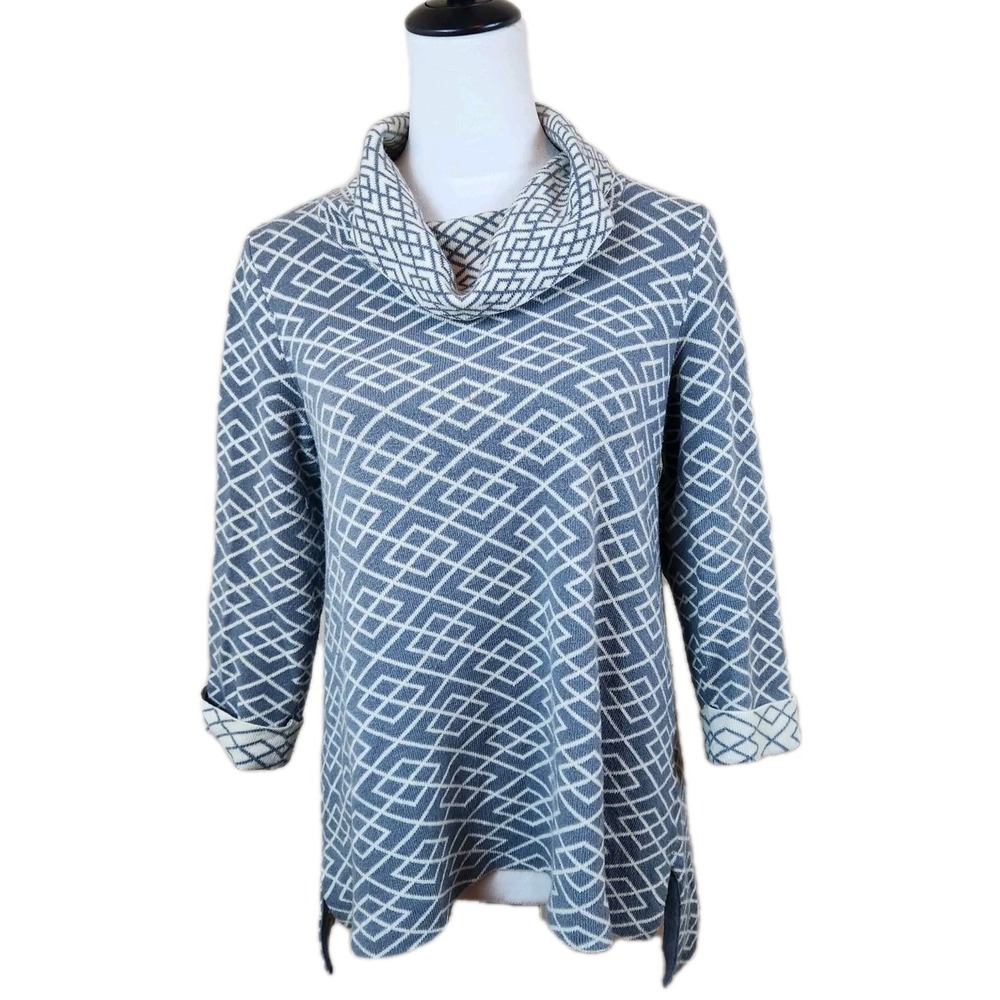 Moth Anthropologie Galena Alpaca‎ Cowl Neck Sweater Womens Medium Gray Cozy Top
